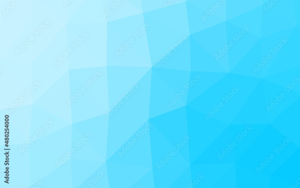 Light BLUE vector triangle mosaic template. Light BLUE vector triangle mosaic template.