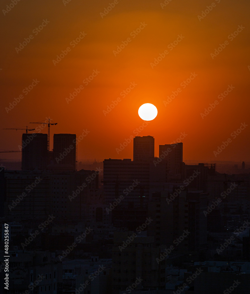 Sunset - Doha - Qatar - Silhouette