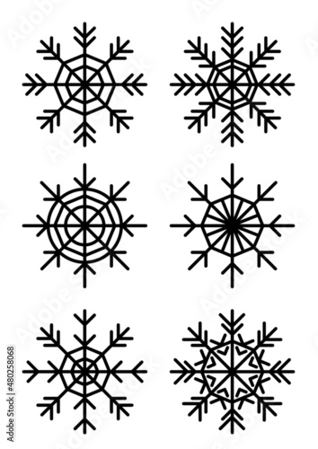 Different snowflakes