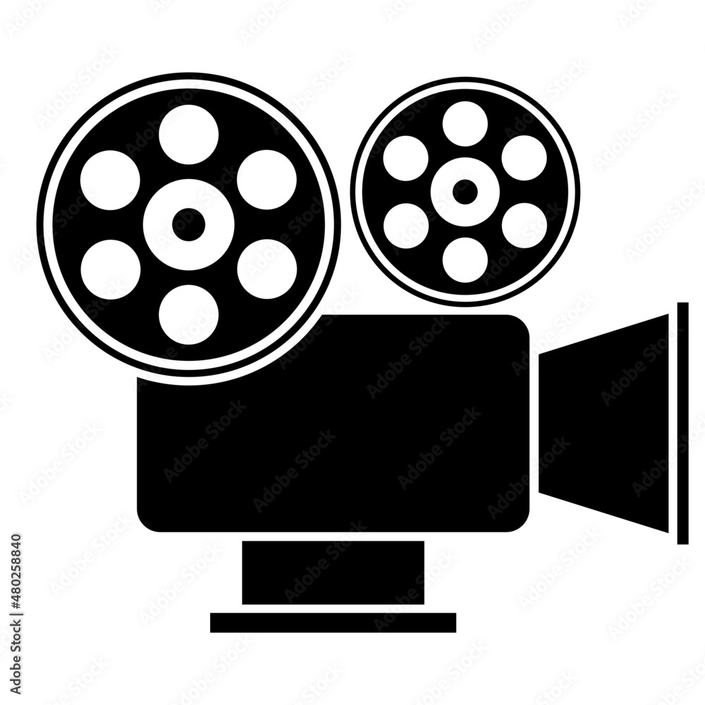 Movie projector, cinema, computer icons Movie projector, cinema, computer icons