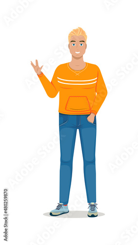 Man in casual clothes