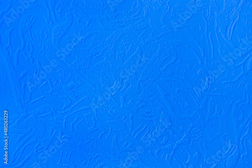 Abstract pattern blue plaster wall texture surface stucco background