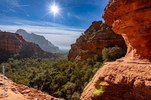 Outside of the Subway Cave in Sedona, Arizona 