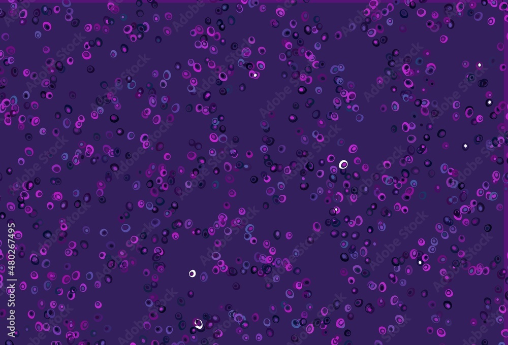 Light Pink, Blue vector background with bubbles. Light Pink, Blue vector background with bubbles.
