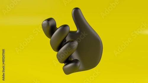 Wallpaper Mural abstract modern human hand 3d render Torontodigital.ca