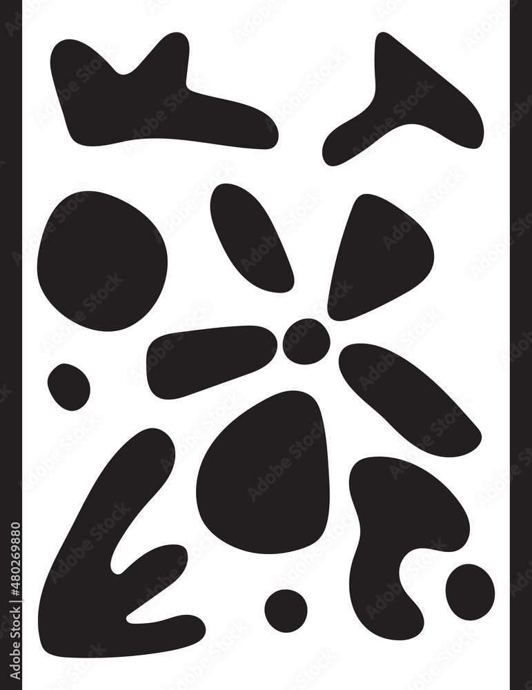 Pattern with abstract bubble shapes. Contemporary wallpaper. Pattern with abstract bubble shapes. Contemporary wallpaper.