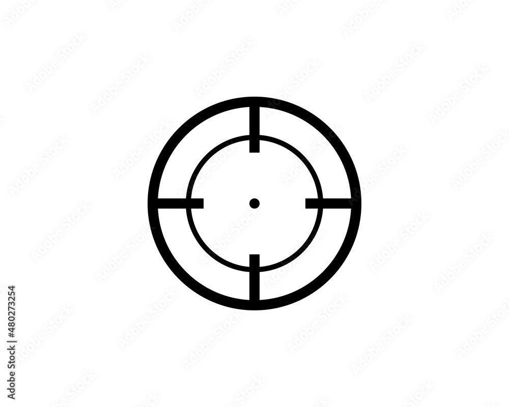 Aim outline icon isolated. Symbol, logo illustration for mobile concept, web design and games. Aim outline icon isolated. Symbol, logo illustration for mobile concept, web design and games.