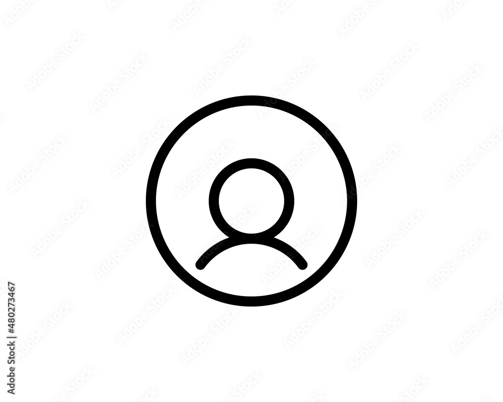 User sign icon. Person symbol. Human avatar. Vector isolated on white backogrund. User sign icon. Person symbol. Human avatar. Vector isolated on white backogrund.