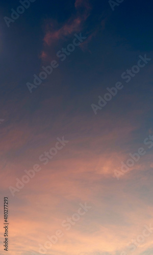 Canvas Print Dramatic Sunset Sky Over Lake Michigan