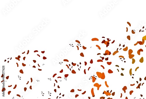 Light Orange vector backdrop with abstract shapes.