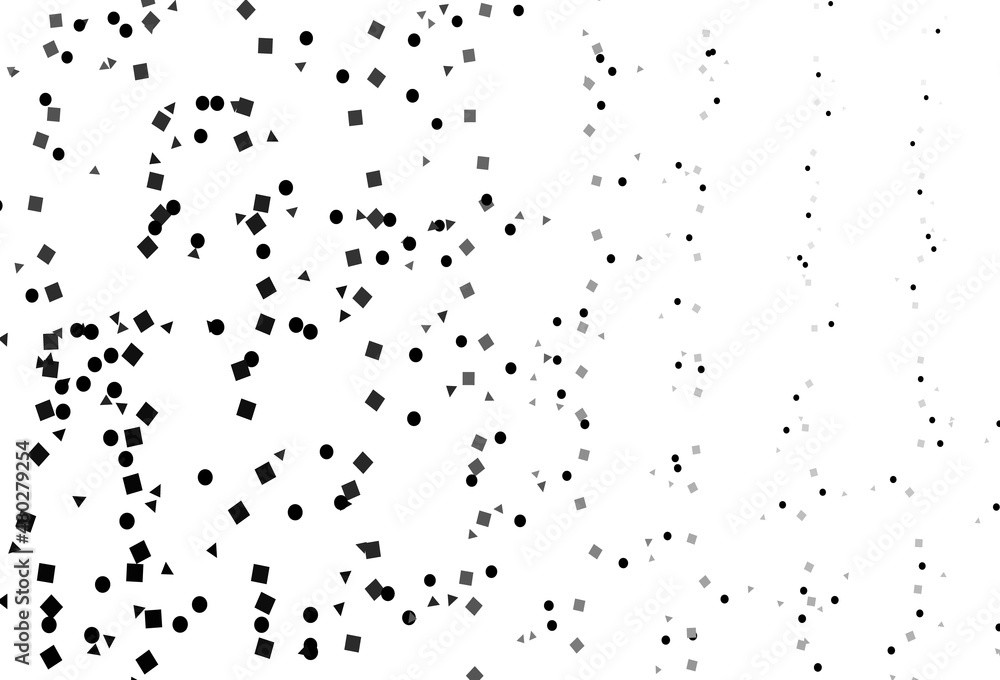 Light Silver, Gray vector backdrop with lines, circles, rhombus. Light Silver, Gray vector backdrop with lines, circles, rhombus.