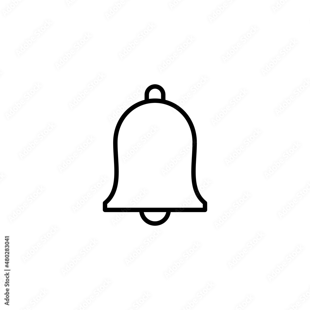 Bell Icon. Notification sign and symbol for web site design Bell Icon. Notification sign and symbol for web site design