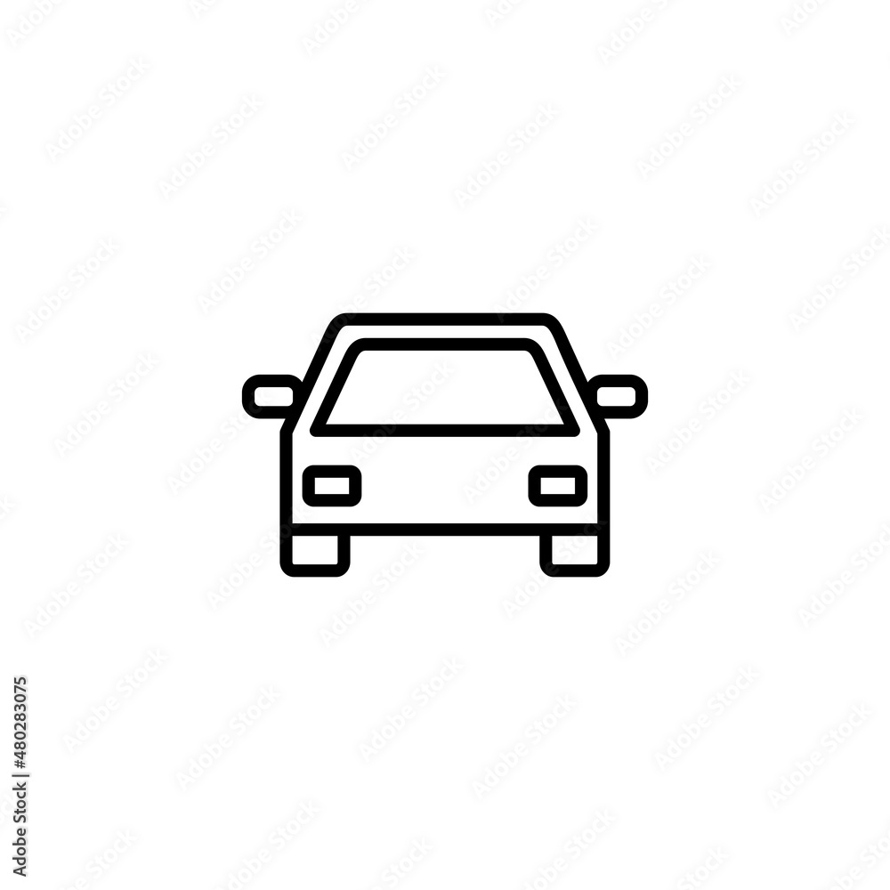 Car icon. car sign and symbol. small sedan Car icon. car sign and symbol. small sedan