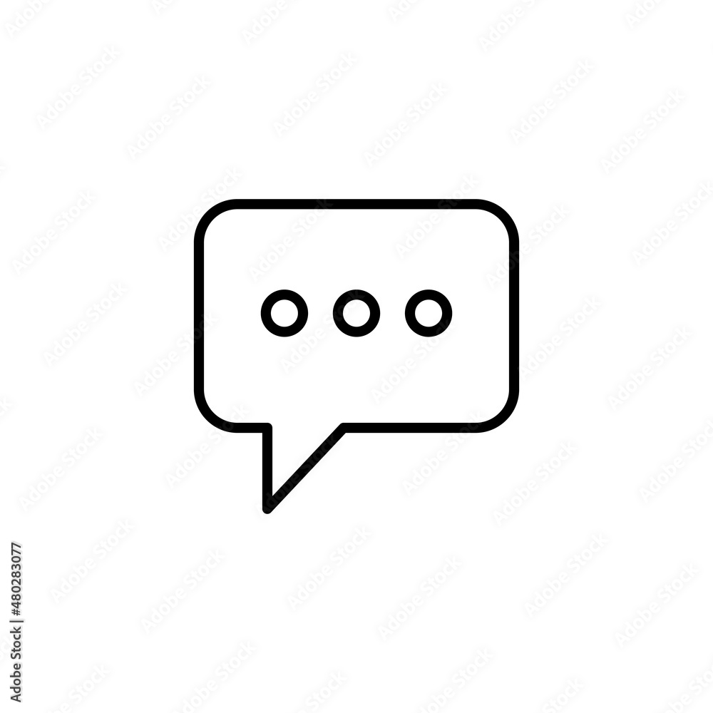 Chat icon. speech bubble sign and symbol. comment icon. message Chat icon. speech bubble sign and symbol. comment icon. message