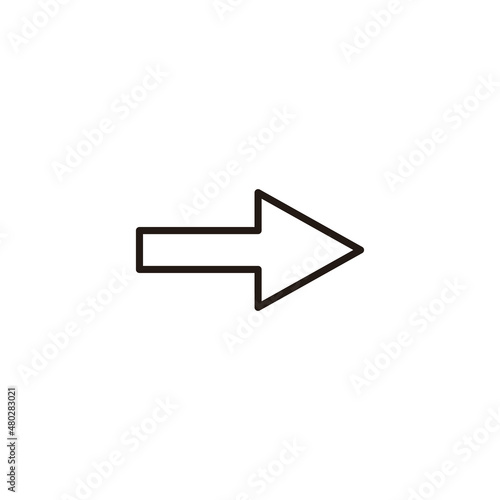 Arrow icon. Arrow sign and symbol for web design.