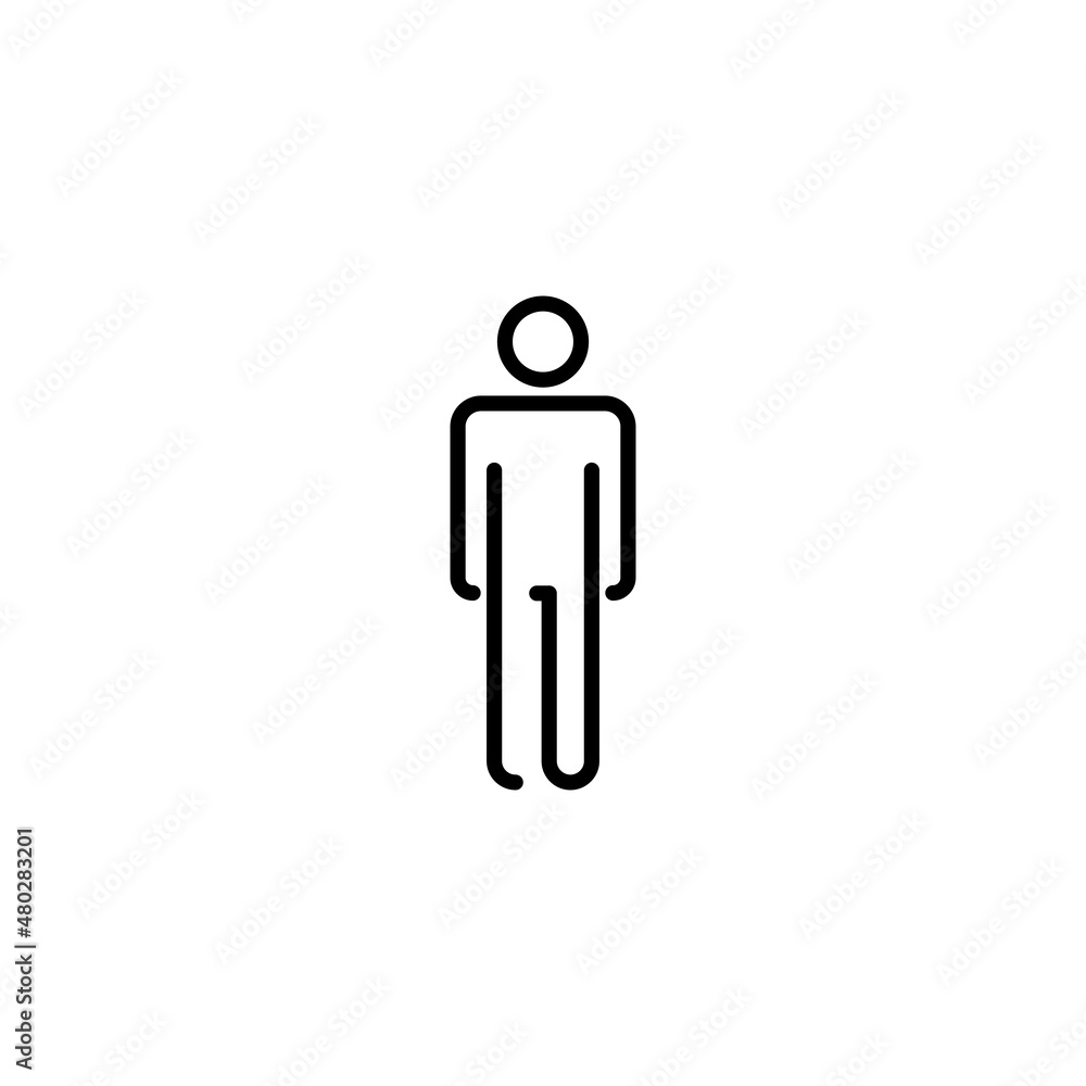 Man icon. male sign and symbol. human symbol Man icon. male sign and symbol. human symbol