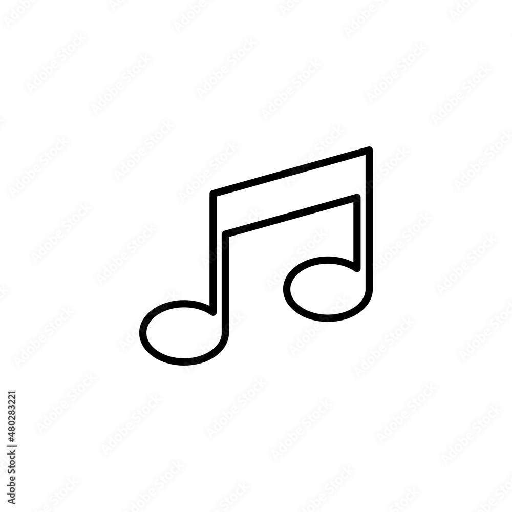 Music icon. note music sign and symbol Music icon. note music sign and symbol