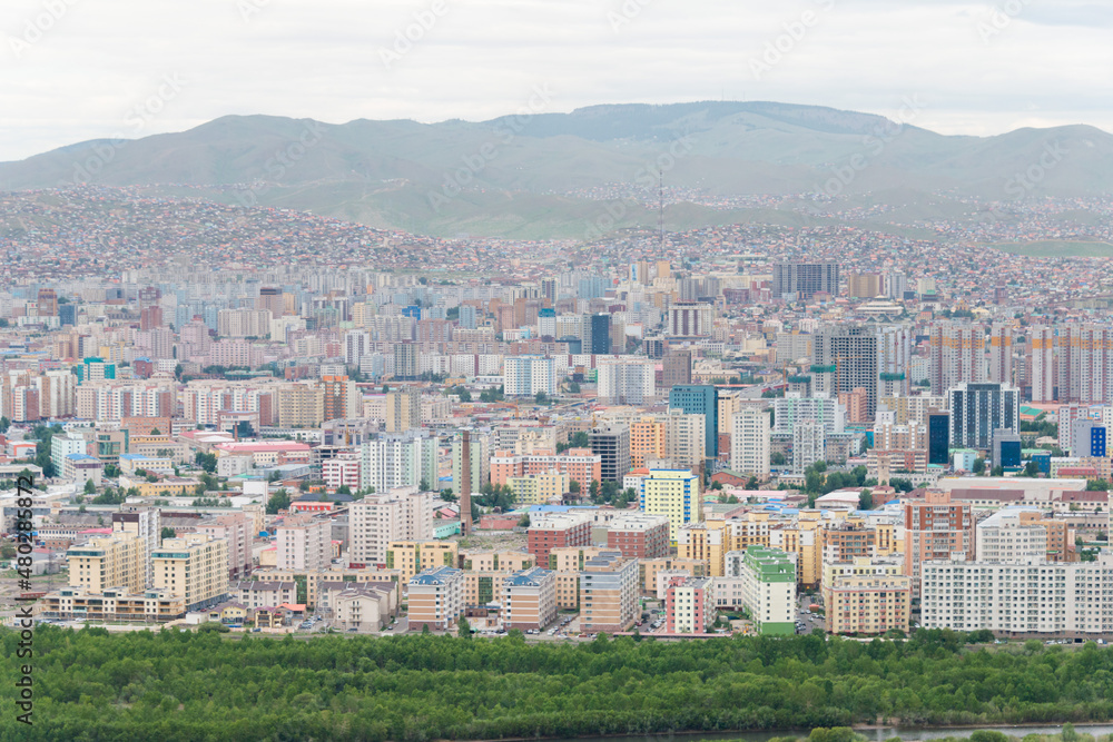 ULAANBAATAR, MONGOLIA - Ulaanbaatar City. Ulaanbaatar is the capital and largest city of Mongolia.
