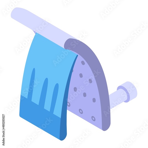 Rain shower head icon isometric vector. Bath water. Room spa