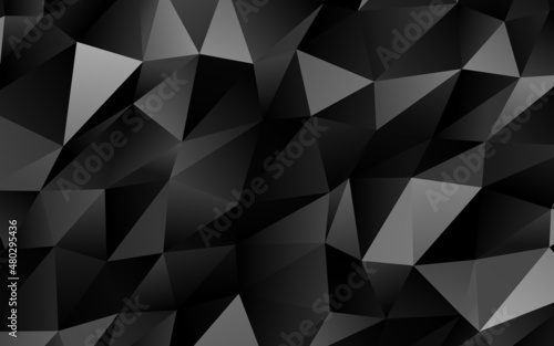 Dark Silver, Gray vector abstract mosaic pattern.