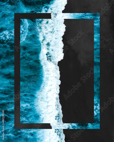 abstract shoreline, beach