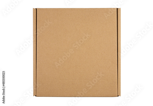 Top view of cardboard boxes on white background with clipping path © runrun2