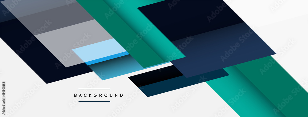 Obraz premium Background. Geometric diagonal square shapes and lines abstract composition. Vector illustration for wallpaper banner background or landing page