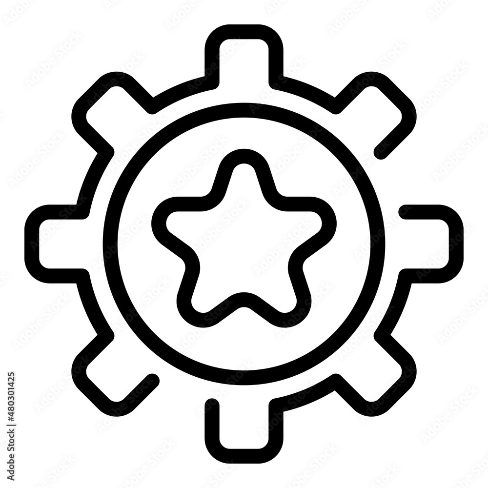 Gear thinking book icon outline vector. Mind think. Critical brain Gear thinking book icon outline vector. Mind think. Critical brain