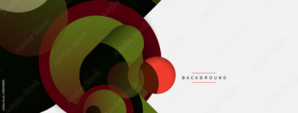 Circle and round shapes abstract background. Vector illustration for wallpaper banner background or landing page Circle and round shapes abstract background. Vector illustration for wallpaper banner background or landing page