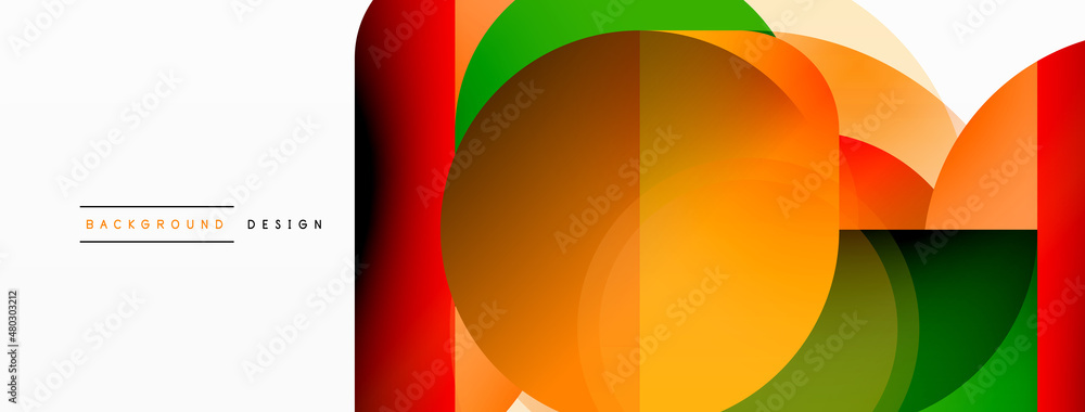 Round triangle shapes lines and circles. Geometric vector illustration for wallpaper banner background or landing page Round triangle shapes lines and circles. Geometric vector illustration for wallpaper banner background or landing page