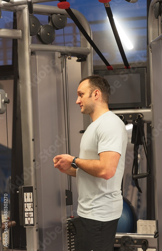 young man in the gym