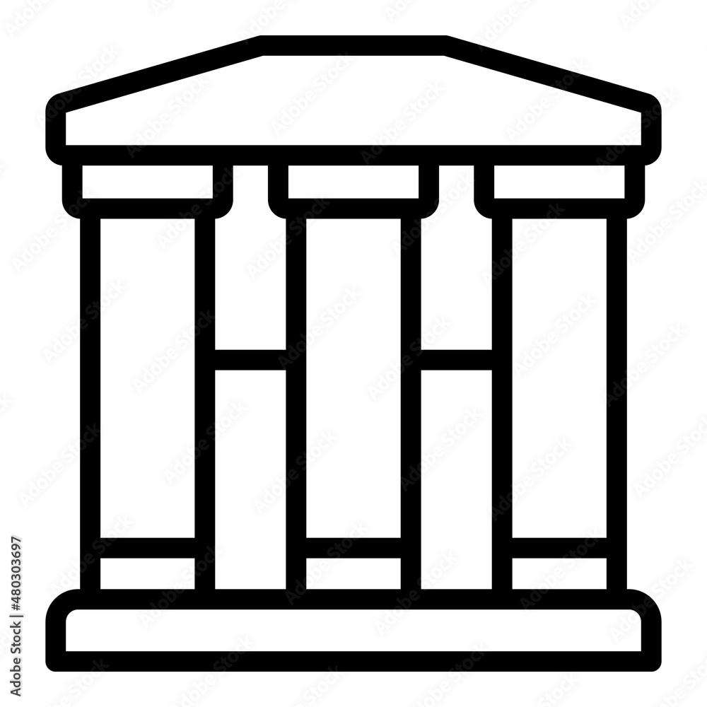 Bank building icon outline vector. Business office. City house Bank building icon outline vector. Business office. City house