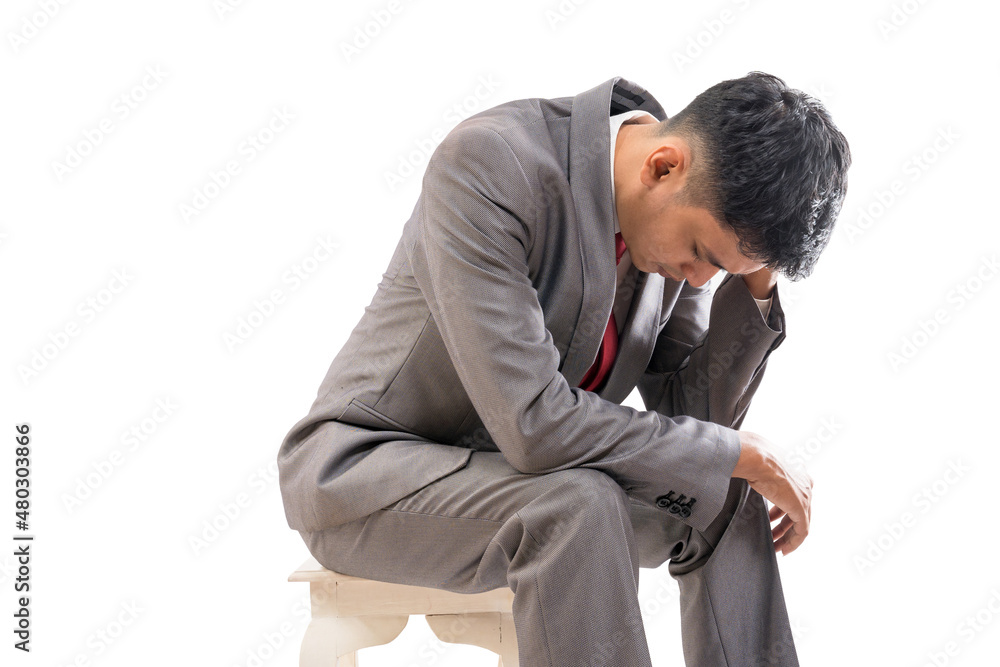 businessman in his suit feeling stressed hold his head businessman in his suit feeling stressed hold his head