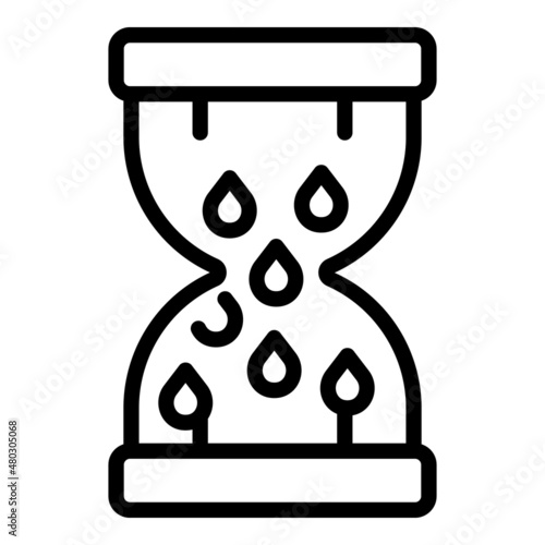 Menopause hourglass icon outline vector. Woman hormone. Health female