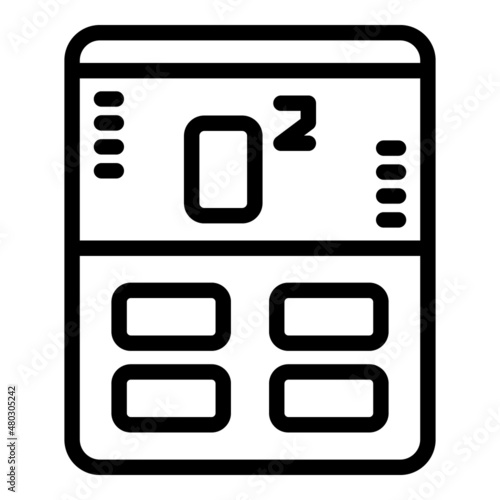 Oximeter icon outline vector. Medical oxygen. Home equipment
