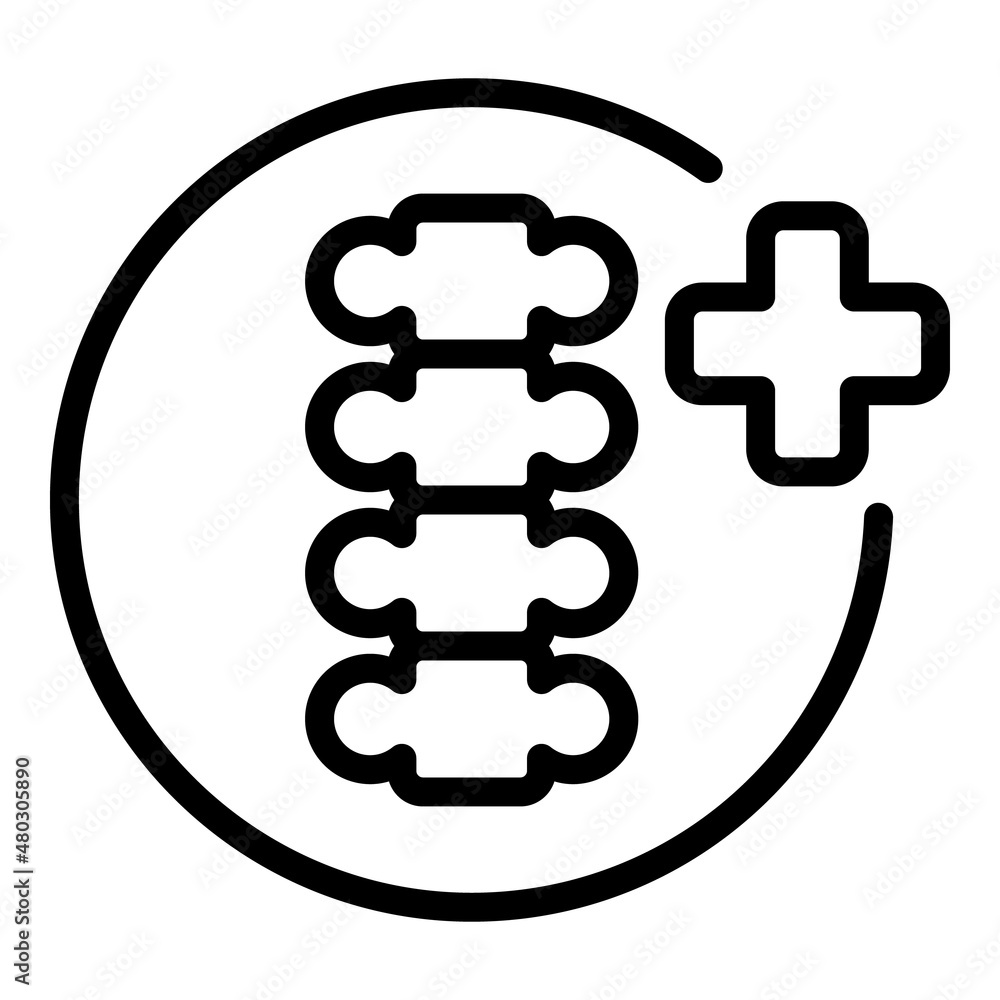 Health spine icon outline vector. Bone chiropractic. Spinal body Health spine icon outline vector. Bone chiropractic. Spinal body