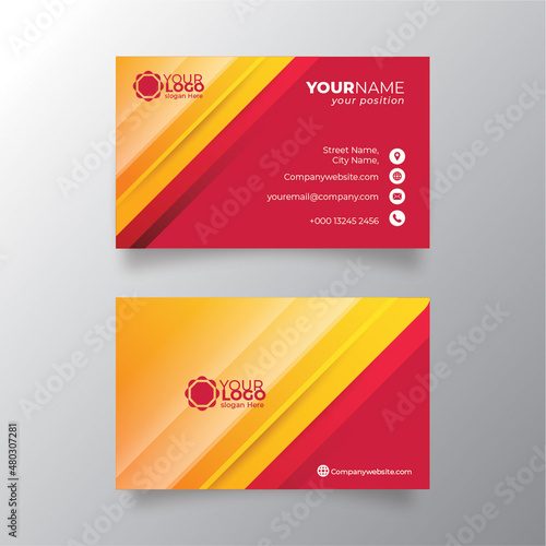 Name Card Template Free Vector