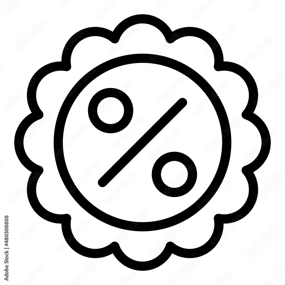 Promo offer icon outline vector. Code promotion. Digital price Promo offer icon outline vector. Code promotion. Digital price