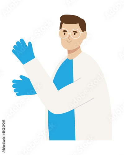 cartoon doctor icon