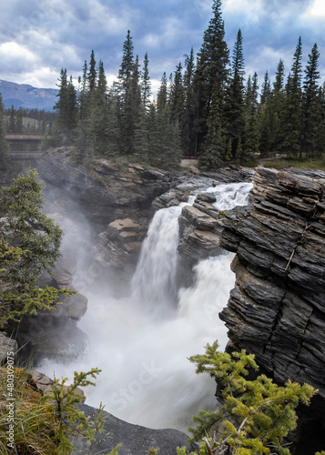 Stunning view of Athabasca falls