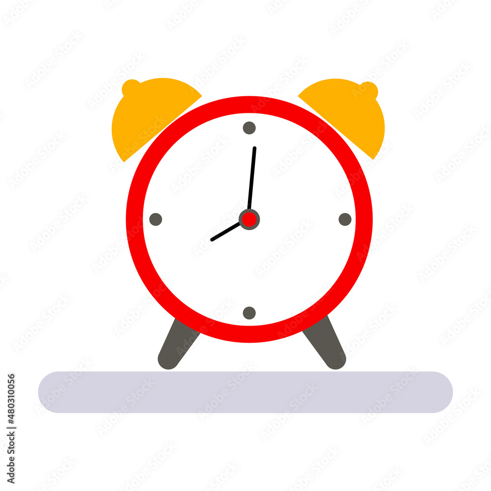 alarm clock icon. vector isolated on a white background alarm clock icon. vector isolated on a white background