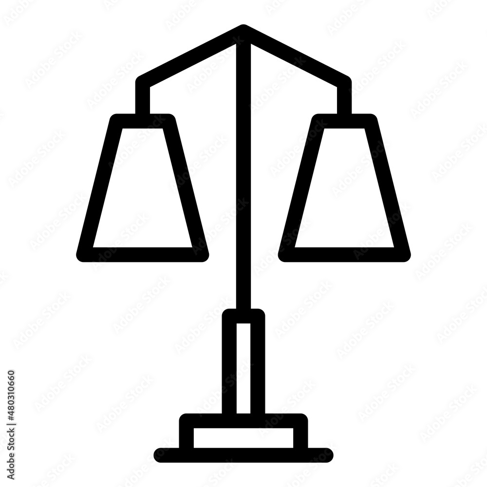 Office lamp icon outline vector. Interior light. Home illumination Office lamp icon outline vector. Interior light. Home illumination