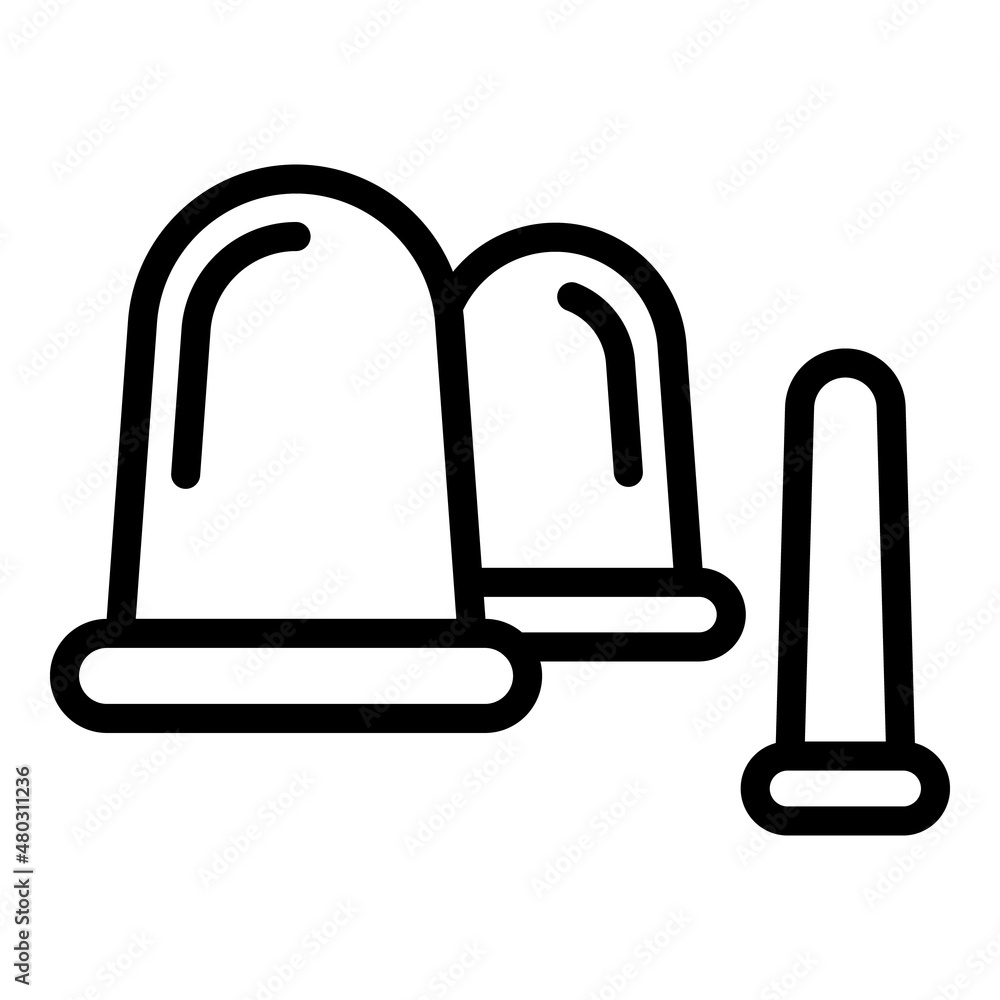 Face care tools icon outline vector. Woman massage. Skin beauty Face care tools icon outline vector. Woman massage. Skin beauty