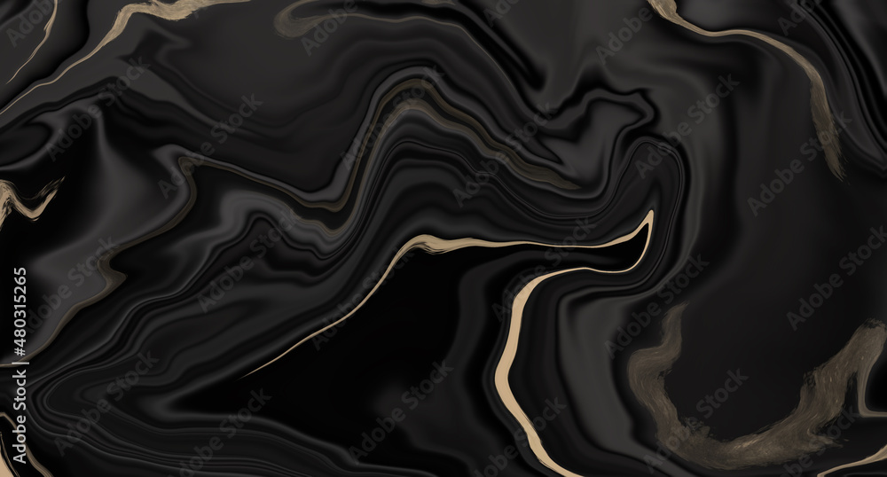 Black background. Illustration of fabric or paint streaks. Rich texture. Beautiful texture for backgrounds.