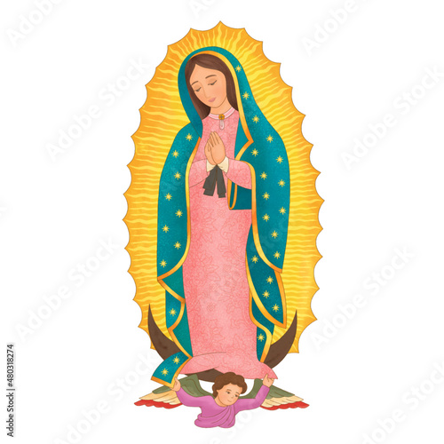 Our Lady Mary of Guadalupe, queen of Mexico.