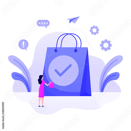 Vector graphic of world consumer right day good for world consumer right day celebration. flat design. flyer design.flat illustration.