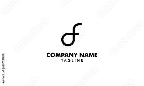 Initial letter AF or FA logo abstract monogram vector logo template