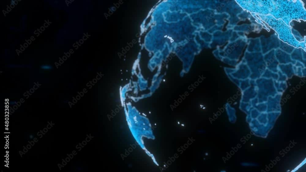 Blue Globe Of Earth Blue Globe Of Earth
