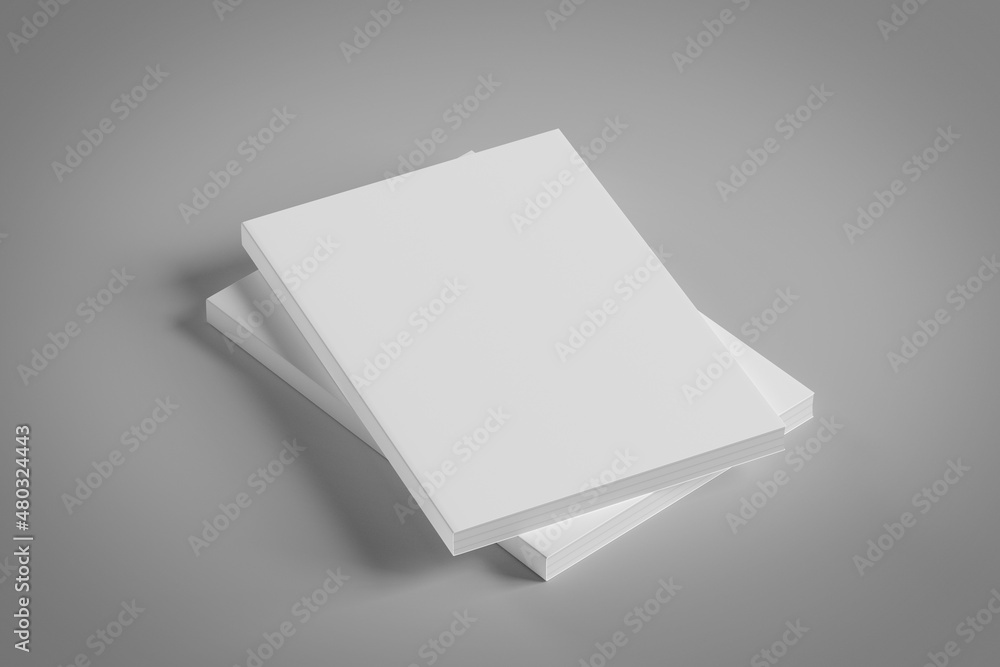 Mock up of a white book Mock up of a white book