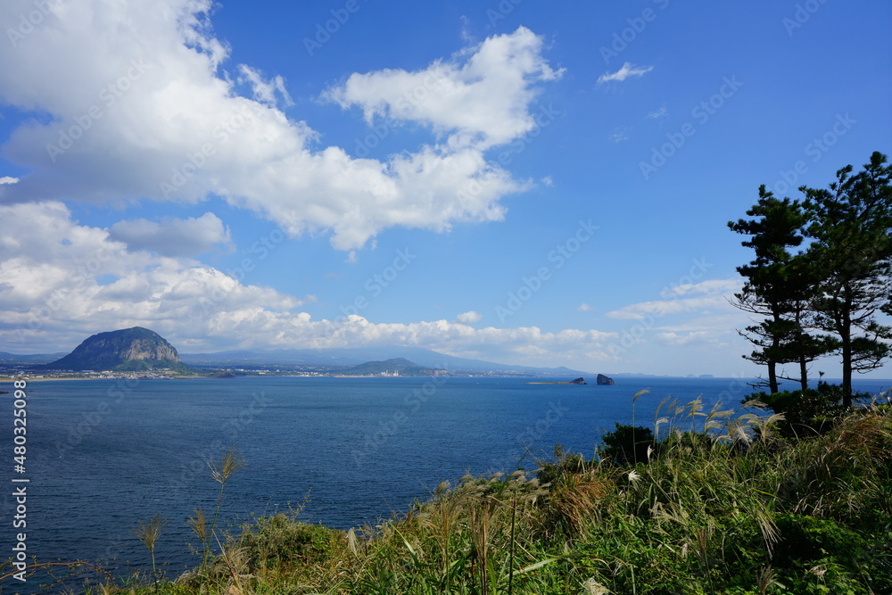 a wonderful seascape from a seaside cliff